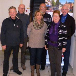 v. l. n. r.: Jürgen Katulski, Helmut Levenhagen, Heide Jaumann, Ulli Knab, Helga Krahl, Konrad Berger