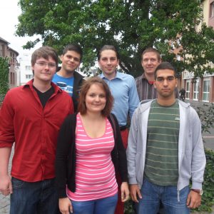 Der neue Vorstand der Kooperation: Ömer Kirli, Matthias Großgarten und Daniel Engel (hinten, v.l.) sowie Ron Isbaner, Alexandra Lehmann und Aziz Eren Cöcelli (vorne, v.l.).