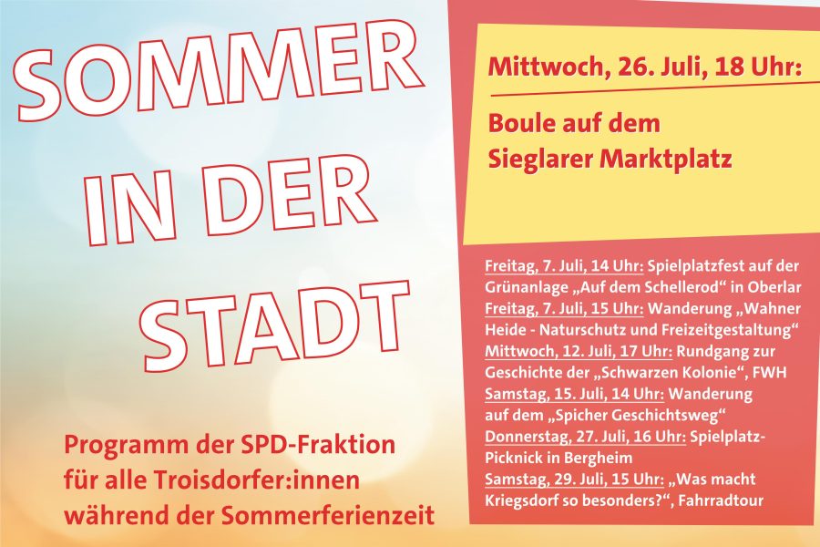 20230707_Sommerprogramm_SPD-Fraktion_Troisdorf_Rundgang_Boule_Sieglar_Marktplatz