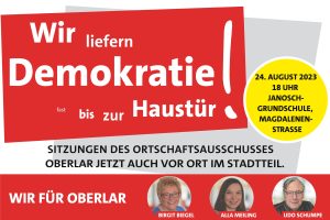 20230807_Ortschaftsausschuss_Oberlar_Demokratie_vor_Ort_Stadtteil_Sitzung_Biegel_Meiling_Schumpe_SPD_Fraktion_Troisdorf